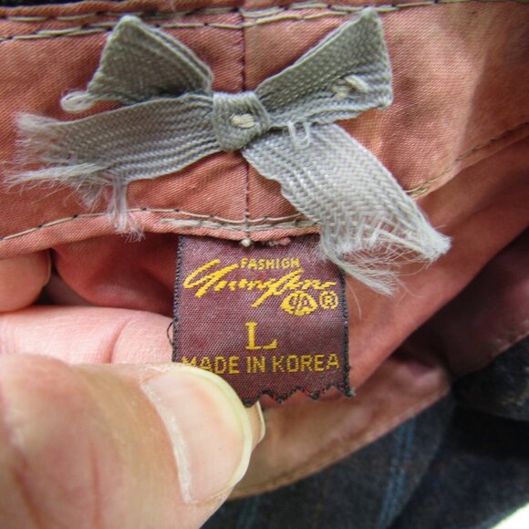 VTG Dorfman Pacific Newsboy Cabbie Hat Size Large Square Check Wool Cap - Picture 2 of 7